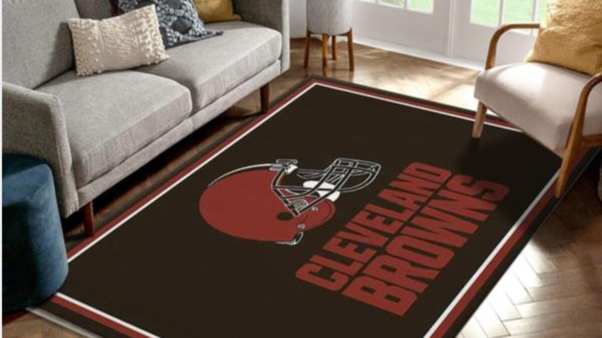 Cleveland Browns Nfl Logo Area Rug For Gift Bedroom Rug Home US Decor -  Peto Rugs