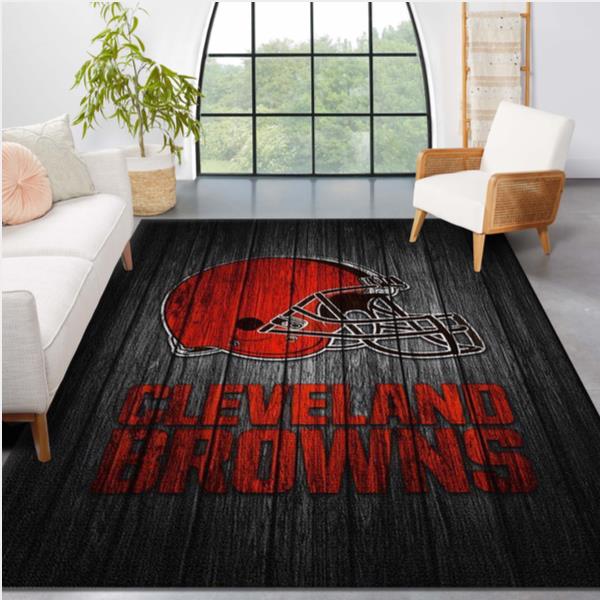 Cleveland Browns Nfl Logo Area Rug For Gift Bedroom Rug Home US Decor