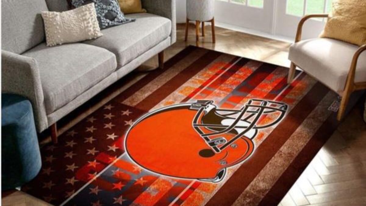 Cleveland Browns Nfl Logo Area Rug For Gift Bedroom Rug Home US Decor -  Peto Rugs