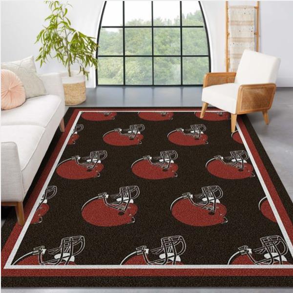 Cleveland Browns Repeat Rug Nfl Team Area Rug Carpet Kitchen Rug Family Gift Us Decor