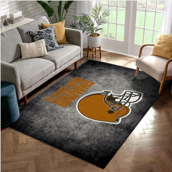 Cleveland Browns rug Football rug Floor Decor The US Decor