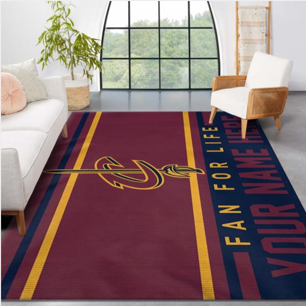 Cleveland Cavaliers NBA Team Logos Area Rug Living Room Rug