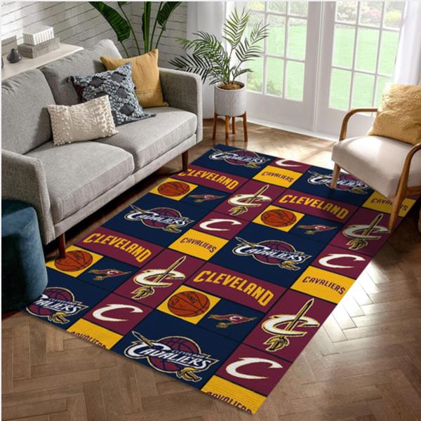 Cleveland Cavaliers Patterns 2 Team Logos Area Rug Bedroom Rug   Home Decor