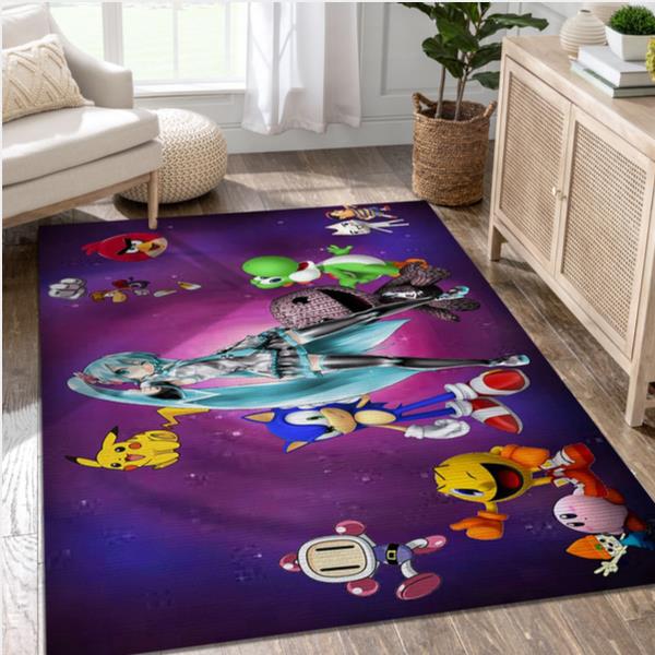 Collage Gaming Area Rug Area Rug