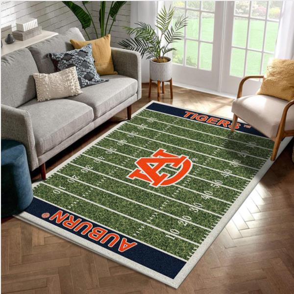 College Auburn NFL Team Logo Area Rug Living Room Rug Family Gift US Decor