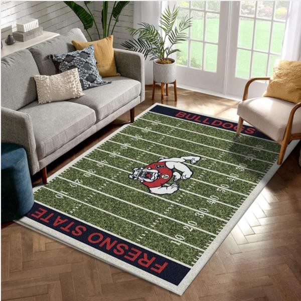 College Cal State Fresno NFL Team Logo Area Rug Living Room Rug Home US Decor