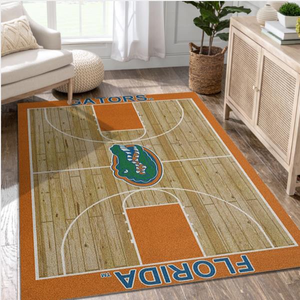 College Home Court Florida Basketball Team Logo Area Rug Kitchen Rug Home US Decor