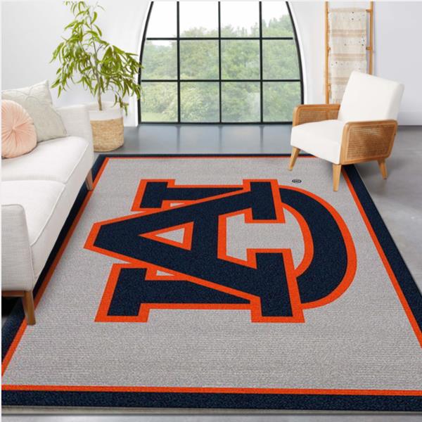 College Spirit Auburn Sport Area Rug Carpet Team Logo Family Gift Us Decor