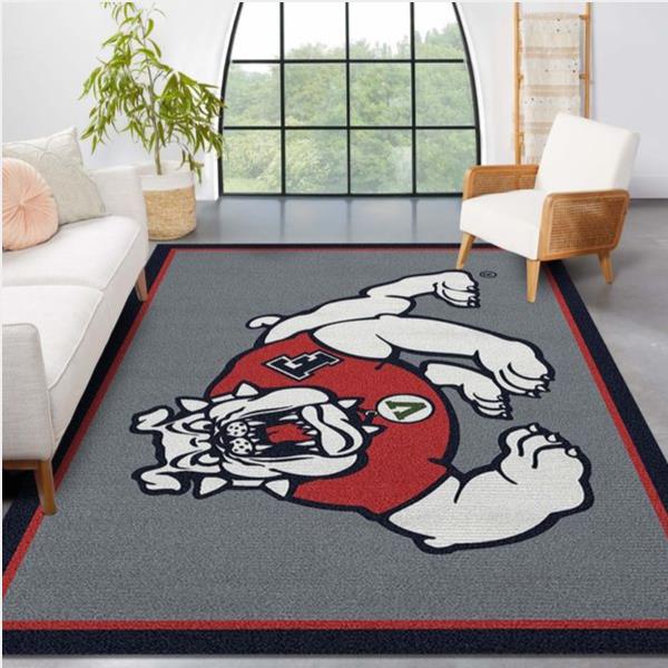 College Spirit Fresno State Sport Area Rug Team Logo Family Gift Us Decor