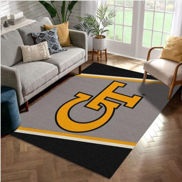 College Spirit Georgia Tech Sport Area Rug For Christmas Team Logo Christmas Gift Us Decor