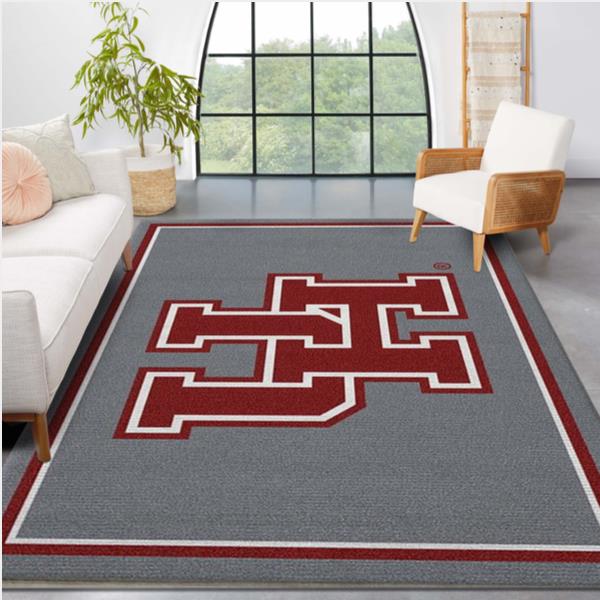 College Spirit Houston Sport Area Rug Carpet Team Logo Family Gift Us Decor