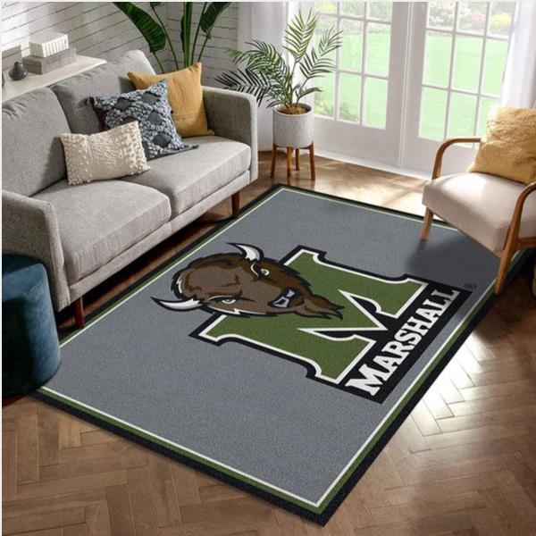 College Spirit Marshall Sport Area Rug For Christmas Team Logo Home Decor Floor Decor