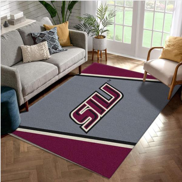 College Spirit Southern Illinois Sport Area Rug Carpet Team Logo Family Gift Us Decor