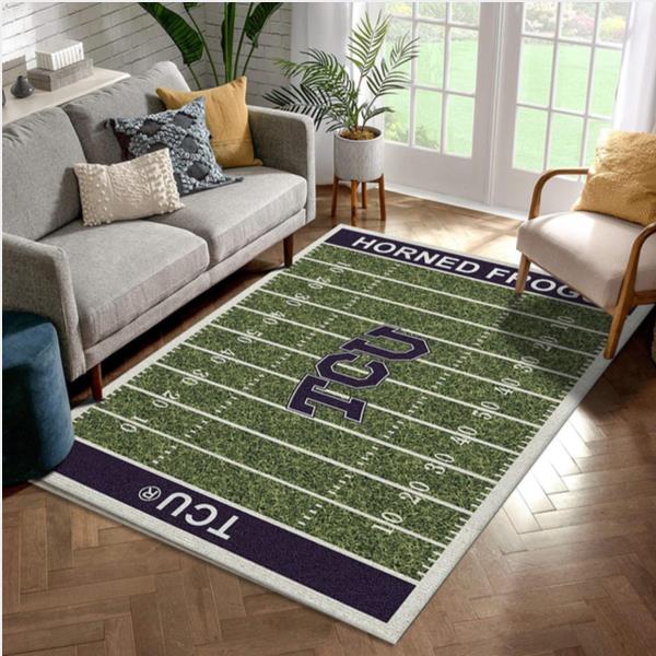 College Texas Christian NFL Team Logo Area Rug Living Room Rug Family Gift Us Decor