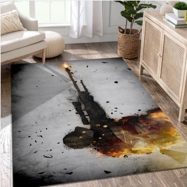 COUNTER STRIKE GLOBAL OFFENSIVE VIDEO GAME AREA RUG AREA LIVING ROOM RUG