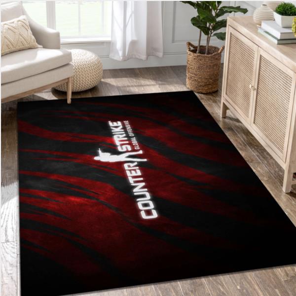 Counter Strike Global Offensive Video Game Reangle Rug Living Room Rug