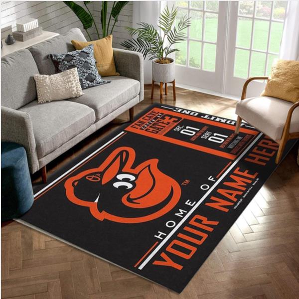 Customizable Baltimore Orioles Wincraft Personalized Area Rug Carpet Kitchen Rug Christmas Gift Us Decor