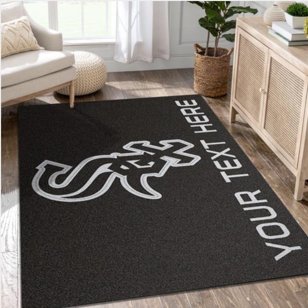 Customizable Chicago White Sox Personalized Accent Rug Mlb Area Rug Living Room And Bedroom Rug Home Us Decor