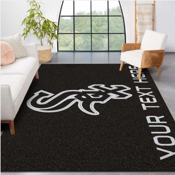 Customizable Chicago White Sox Personalized Accent Rug Mlb Area Rug Living Room And Bedroom Rug Home Us Decor