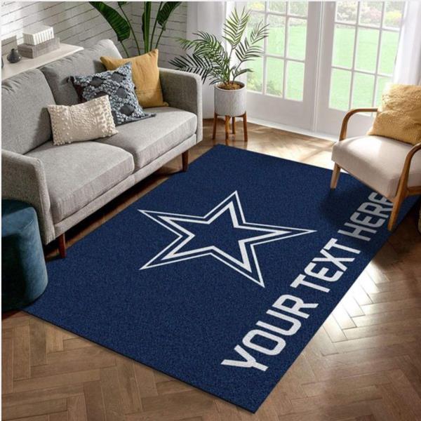 Customizable Dallas Cowboys Personalized Accent Rug Nfl Area Rug For Christmas Kitchen Rug Home Us Decor