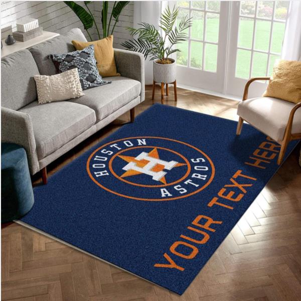 Customizable Houston Astros Personalized Accent Rug Area Rug Carpet Bedroom Family Gift Us Decor