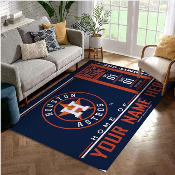 Customizable Houston Astros Wincraft Personalized Area Rug For Christmas Kitchen Rug US Gift Decor