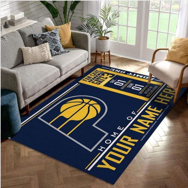 Customizable Indiana Pacers Wincraft Personalized NBA Area Rug For Christmas Living Room Rug Home US Decor
