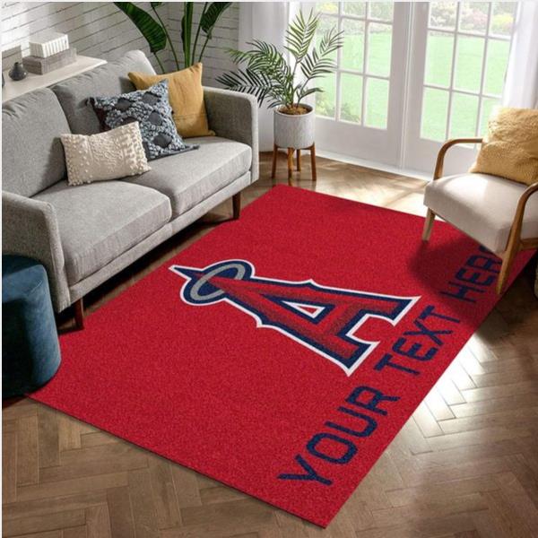 Customizable Los Angeles Angels Personalized Accent Rug Area Rug For Christmas Bedroom Christmas Gift Us Decor