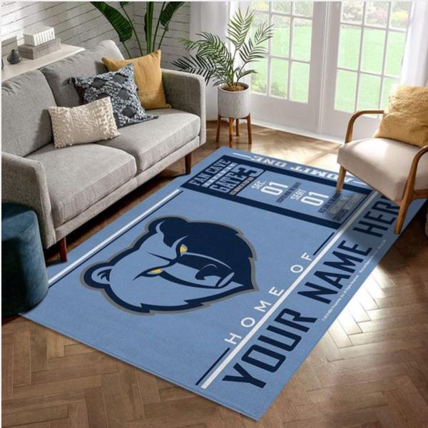 Customizable Memphis Grizzlies Wincraft Personalized Nba Rug Bedroom Rug Home Decor Floor Decor