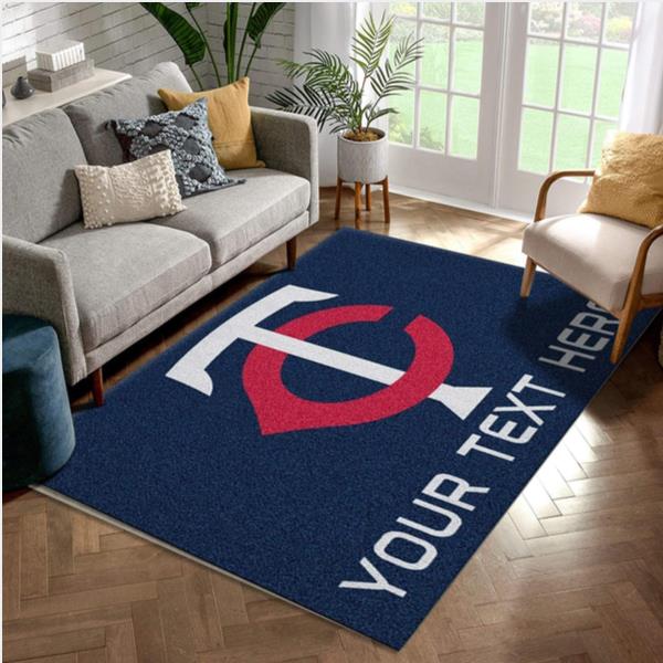 Customizable Minnesota Twins Personalized Accent Rug Area Rug Carpet Bedroom Home Us Decor