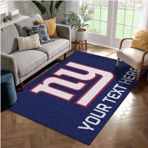 Customizable New York Giants Personalized Accent Rug Nfl Team Logos Area Rug Bedroom Christmas Gift Us Decor