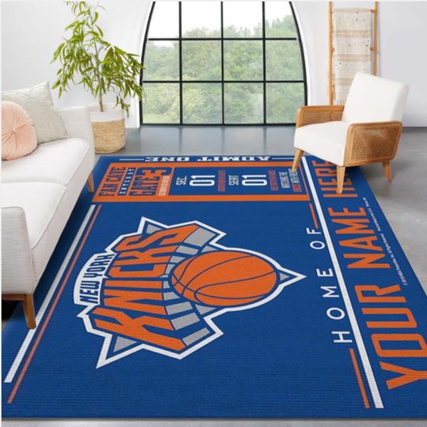 Customizable New York Knicks Wincraft Personalized Nba Rug Living Room Rug Home Decor Floor Decor