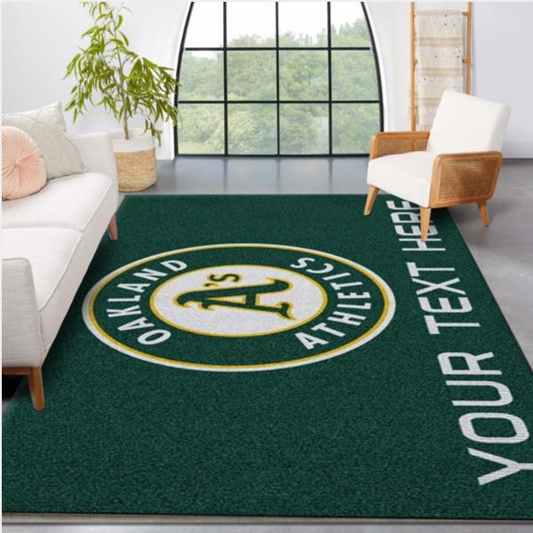 Customizable Oakland Athletics Personalized Accent Rug Area Rug Carpet Kitchen Rug Home Us Decor