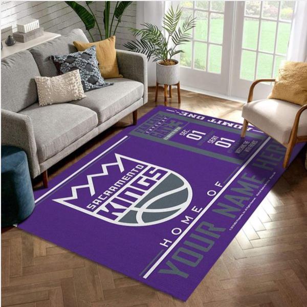 Customizable Sacramento Kings Wincraft Personalized NBA Area Rug Living Room Rug US Gift Decor