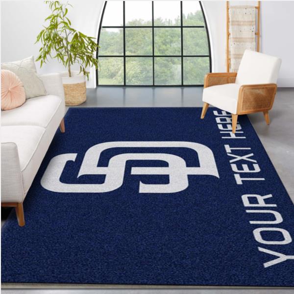 Customizable San Diego Padres Personalized Accent Rug Area Rug Carpet Living Room And Bedroom Rug Christmas Gift Us Decor