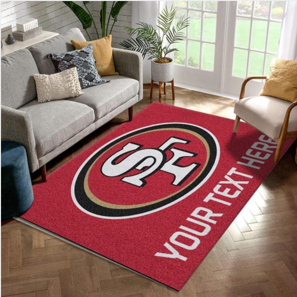 Customizable San Francisco 49Ers Personalized Accent Rug NFL Area Rug Carpet Kitchen Rug Us Gift Decor