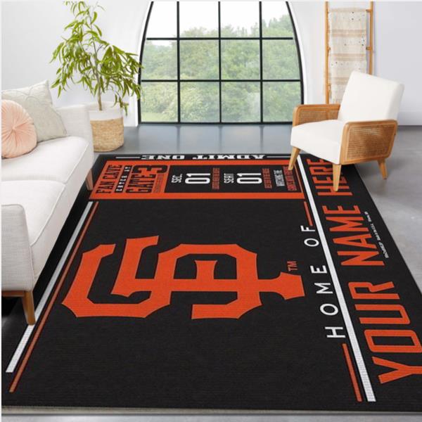 Customizable San Francisco Giants Wincraft Personalized Area Rug Kitchen Rug Us Gift Decor