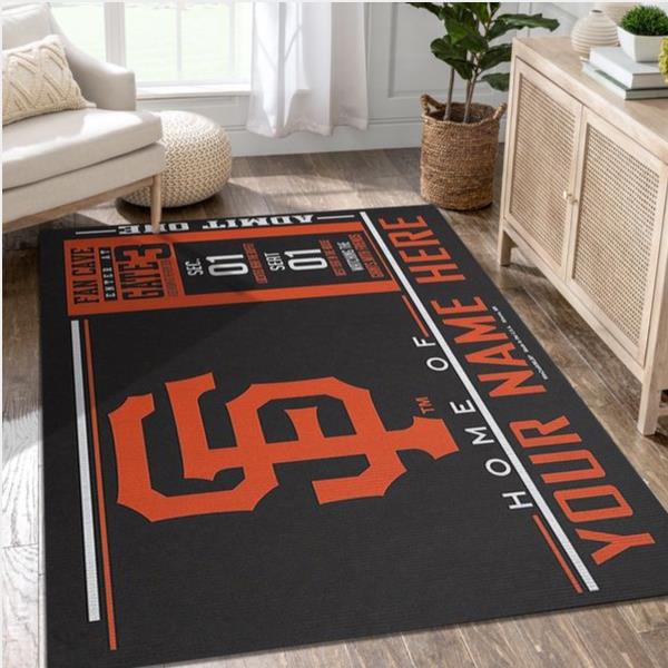 Customizable San Francisco Giants Wincraft Personalized Area Rug Kitchen Rug Us Gift Decor