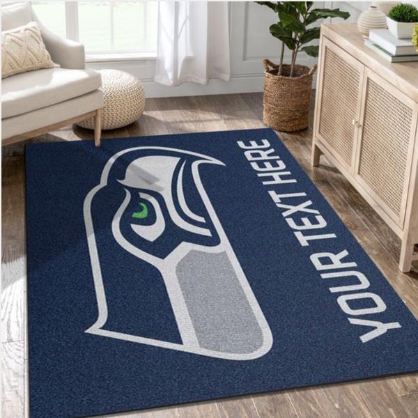 Customizable Seattle Seahawks Personalized Accent Rug Nfl Team Logos Area Rug Kitchen Rug Home Us Decor