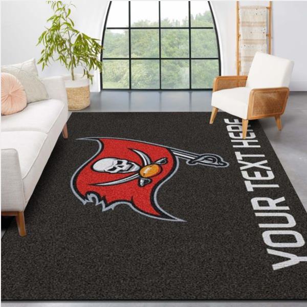 Customizable Tampa Bay Buccaneers Personalized Accent Rug Nfl Area Rug Carpet Living Room And Bedroom Rug Family Gift Us Decor