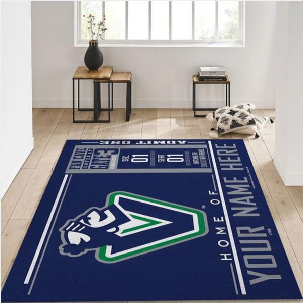 Customizable Vancouver Canucks Wincraft Personalized Nhl Rug Living Room Rug Home Decor