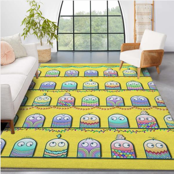 Cute Rainbow Creatures Area Rug For Christmas Living Room Rug Christmas Gift Us Decor