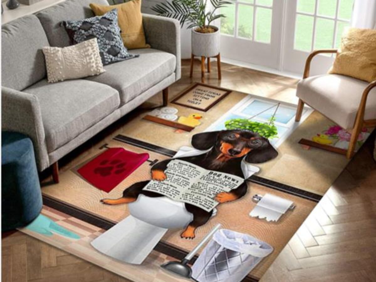 https://petorugs.com/wp-content/uploads/2023/06/Dachshund-Read-Dog-News-Area-Rug-Carpet-Living-Room-Rugs-Floor-Decor-1200x900.jpg