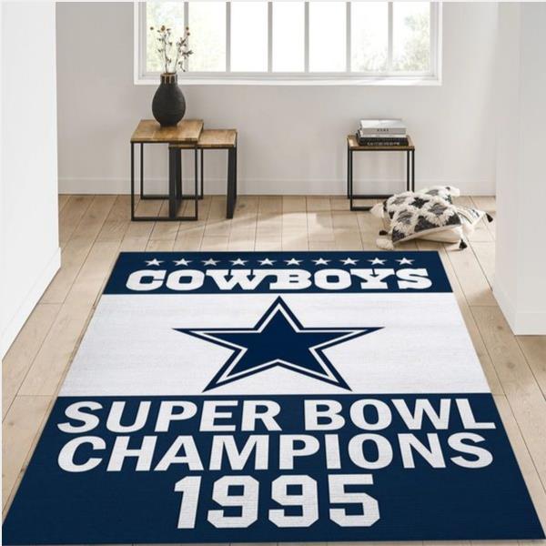 Dallas Cowboys 1995 Nfl Area Rug Living Room Rug Home Us Decor