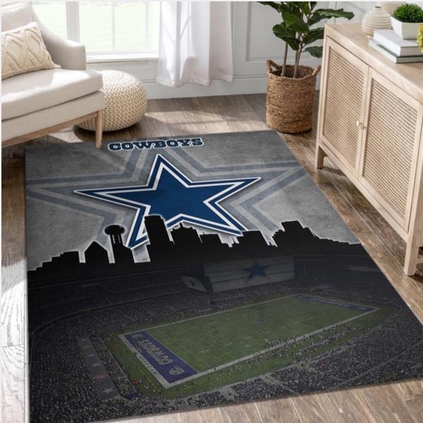 Dallas Cowboys NFL Area Rug Bedroom Rug Home Decor Floor Decor