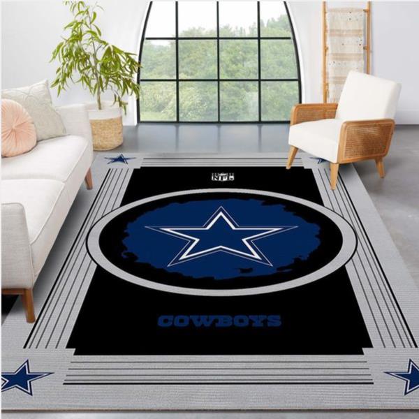 Dallas Cowboys Nfl Logo Style Area Rug - Living Room Carpet Floor Decor The Us Decor