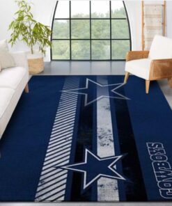 Dallas Cowboys Nfl Team Logo Nice Gift Home Decor Rectangle Area Rug