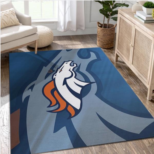 Denver Broncos Area Rug Living Room Carpet Local Brands Floor Decor The Us Decor