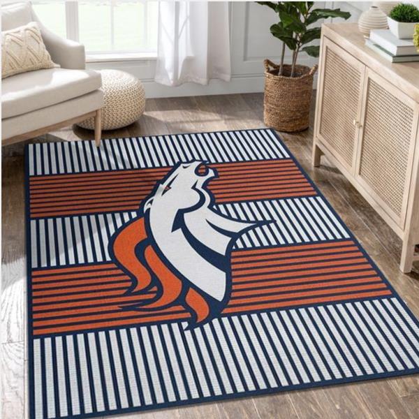 Denver Broncos Imperial Champion Rug Nfl Team Logos Area Rug Living Room And Bedroom Rug Family Gift Us Decor