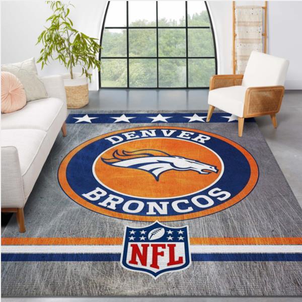 Denver Broncos NFL Area Rug Bedroom Rug Home Us Decor